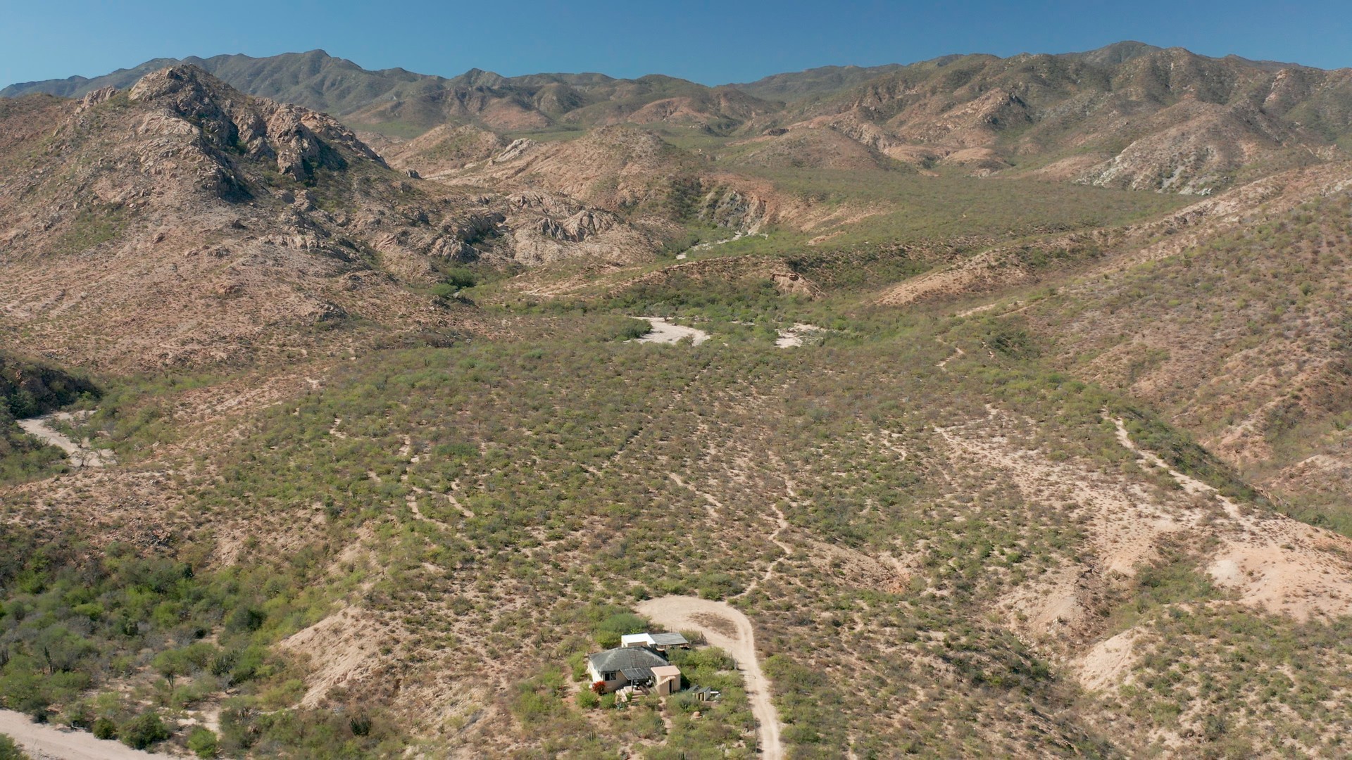 Cabo House tucked into the remote desert hills above Cabo Pulmo